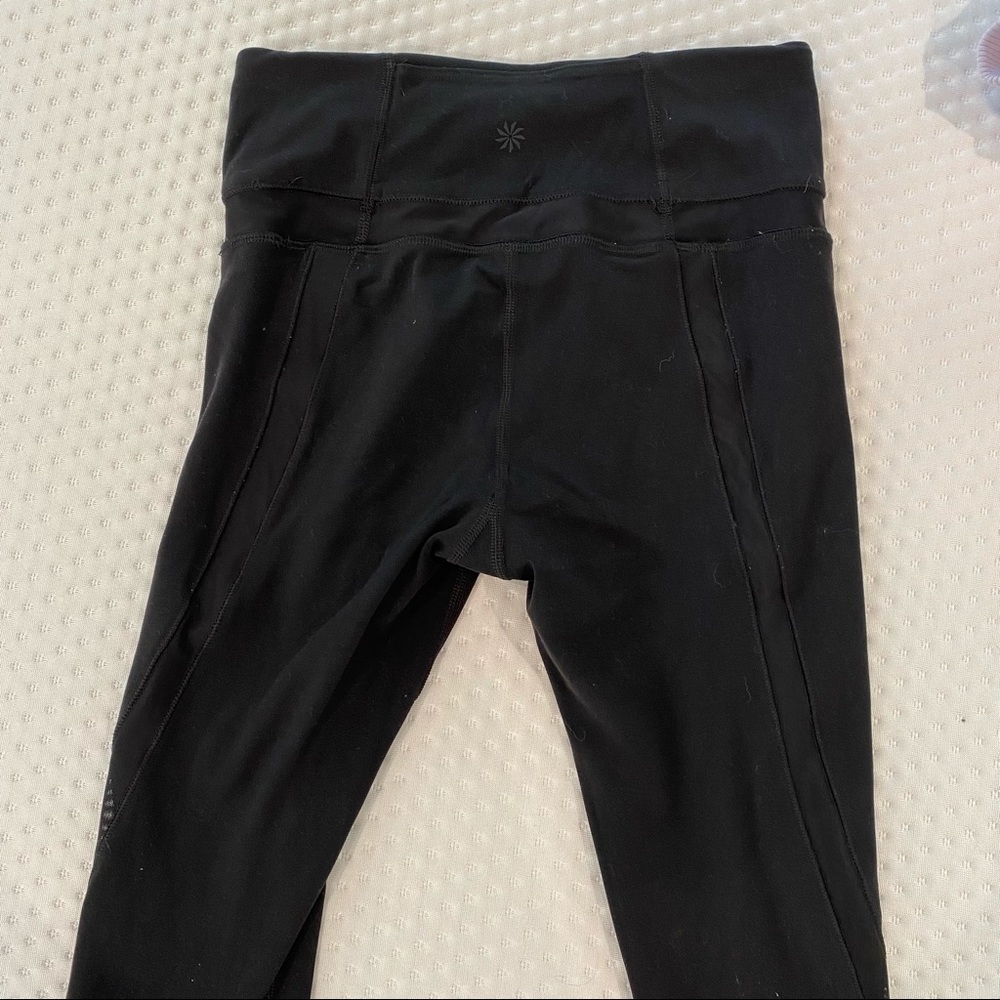 Athleta Yoga Mesh Leggings - XS Black - Picture 4 of 7